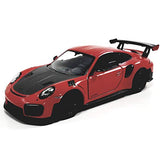 KiNSMART - 2010 Porsche 911 GT2 RS 1:36 Scale 5" Die Cast Metal Model Toy Sports Car (Red)