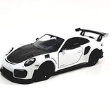KiNSMART - 2010 Porsche 911 GT2 RS 1:36 Scale 5" Die Cast Metal Model Toy Sports Car (White)