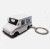 KiNSMART Die Cast 2.5 Inch United States Postal Service Truck USPS Grumman LLV 1:72 Scale 2.5in Key-Chain